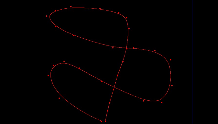 screenshot of b-spline app